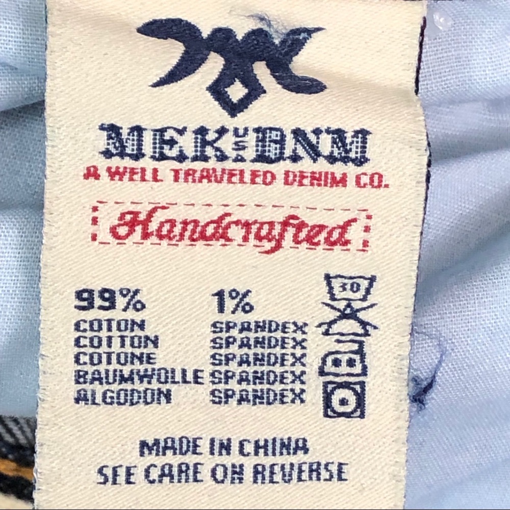MEK DNM New York Bootcut Dark Denim Jeans Sz 26 - Picture 5 of 8